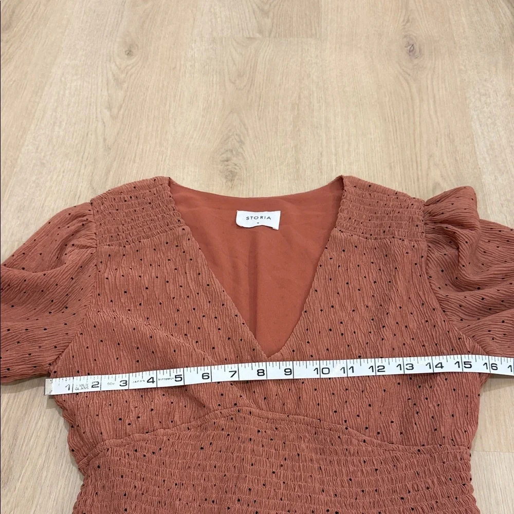 Storia Medium Terracotta Long Sleeve Dress - Picture 4 of 6
